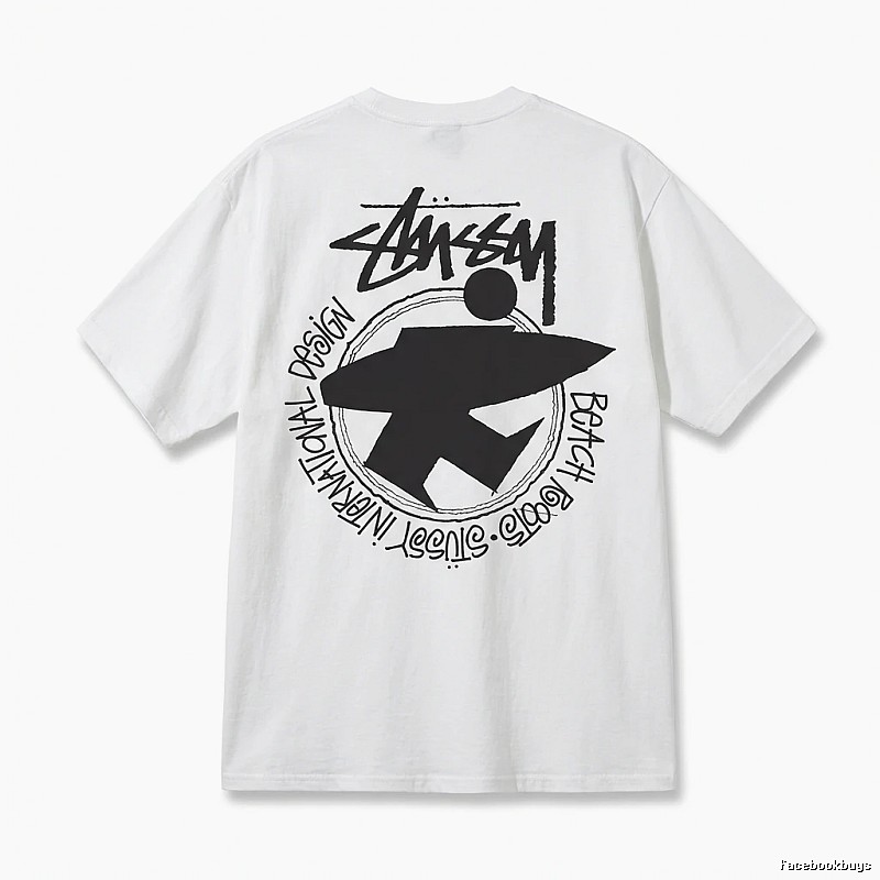 Stussy beach style white T-shirt