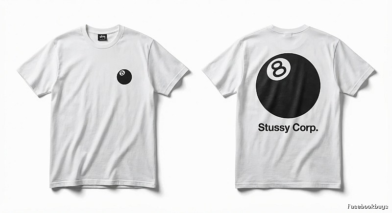 Stussy Billiards Series White T-shirt