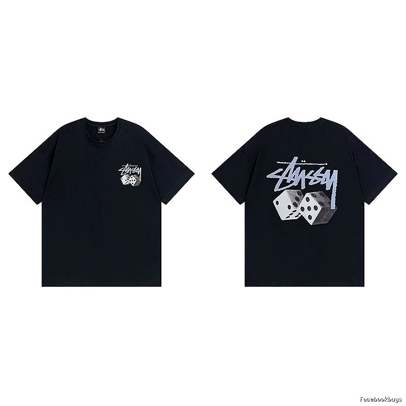 Stussy Black Spider Graphic T-Shirt Layered Outfit Logo