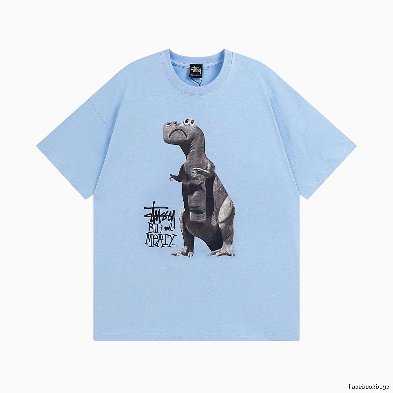 Stussy Blue Spider Graphic T-Shirt Signature Detail Logo