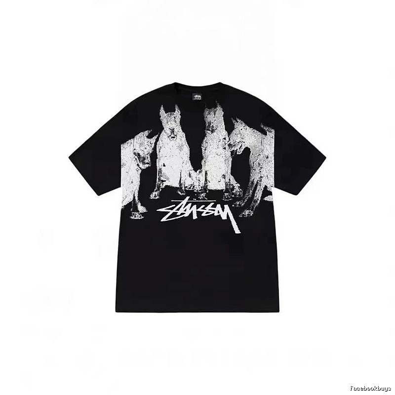 Stussy Classic Graphic T-shirt Black White Stussy for Daily Styling