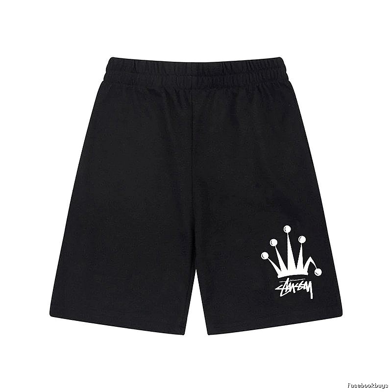 Stussy Crown Trendy Cool Black Shorts