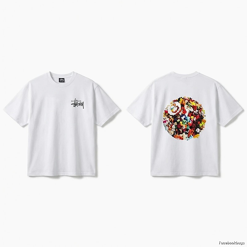Stussy Graffiti Trendy White T-shirt
