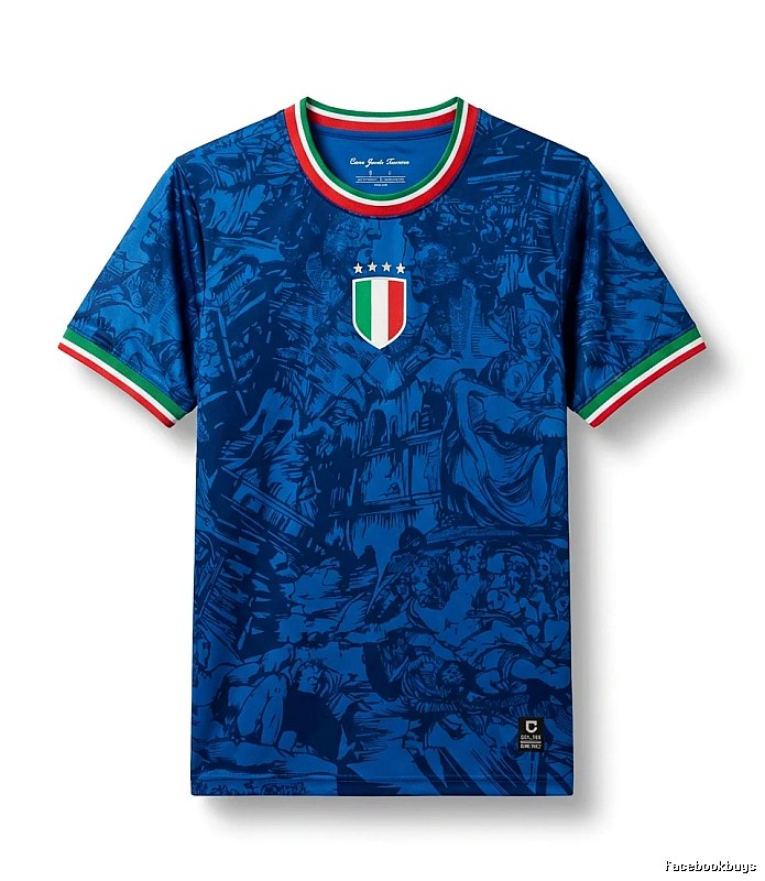 Stussy Italian retro style blue T-shirt