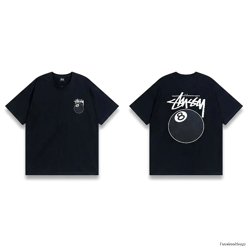 Stussy No.8 Ball Style Black T-shirt