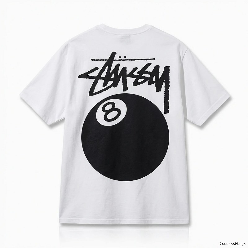 Stussy No.8 Ball White T-shirt