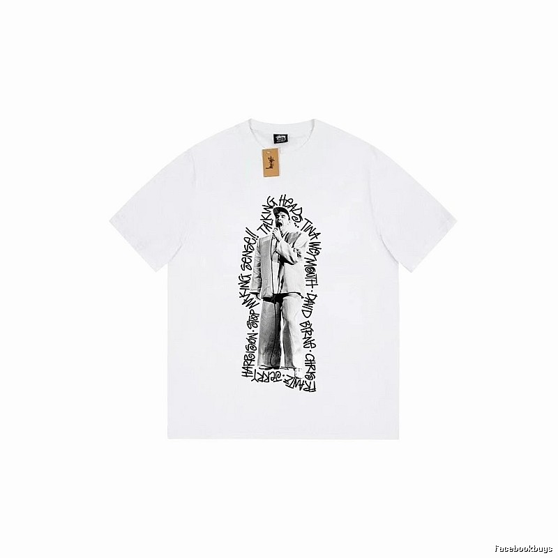 Stussy Resort Graphic T-shirt Black White Stussy for Travel Looks