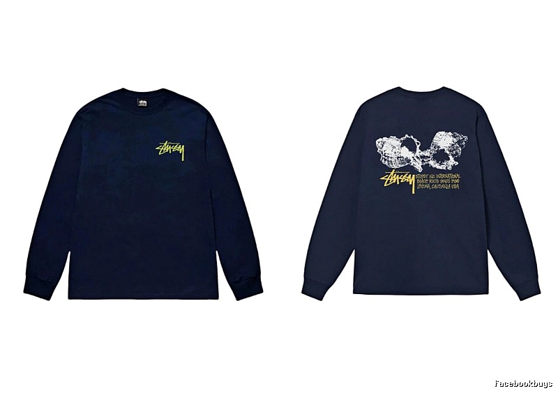 Stussy Skull Print Dark Style Long-sleeve