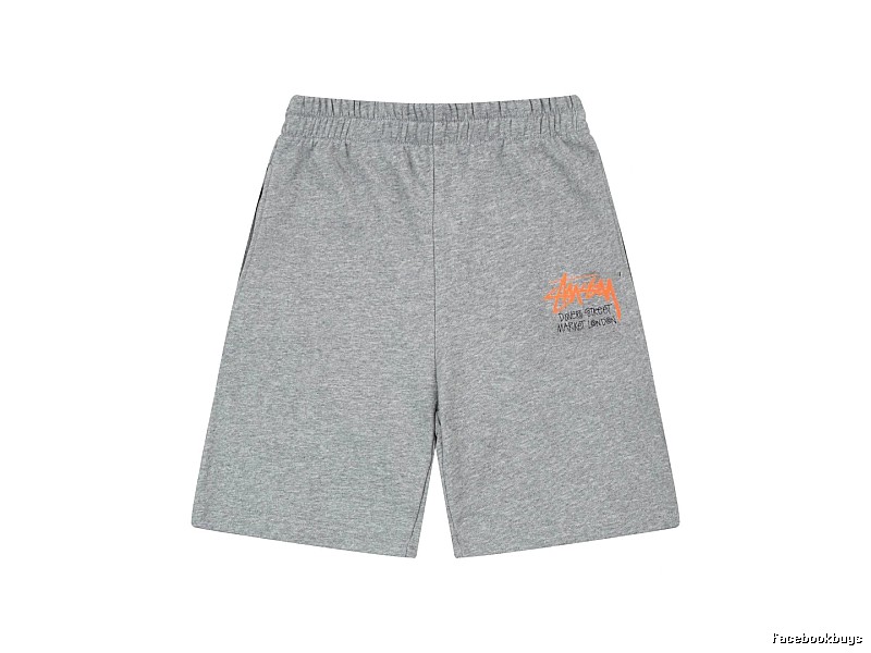 Stussy street-style grey shorts