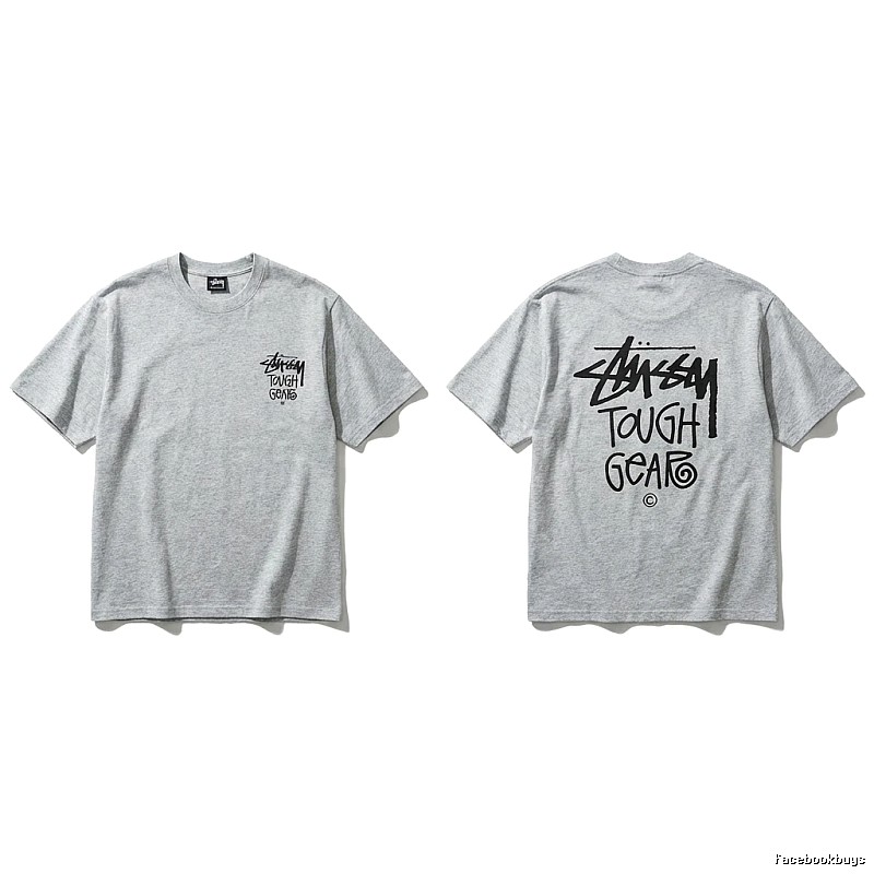 Stussy Tough Gear series grey T-shirt