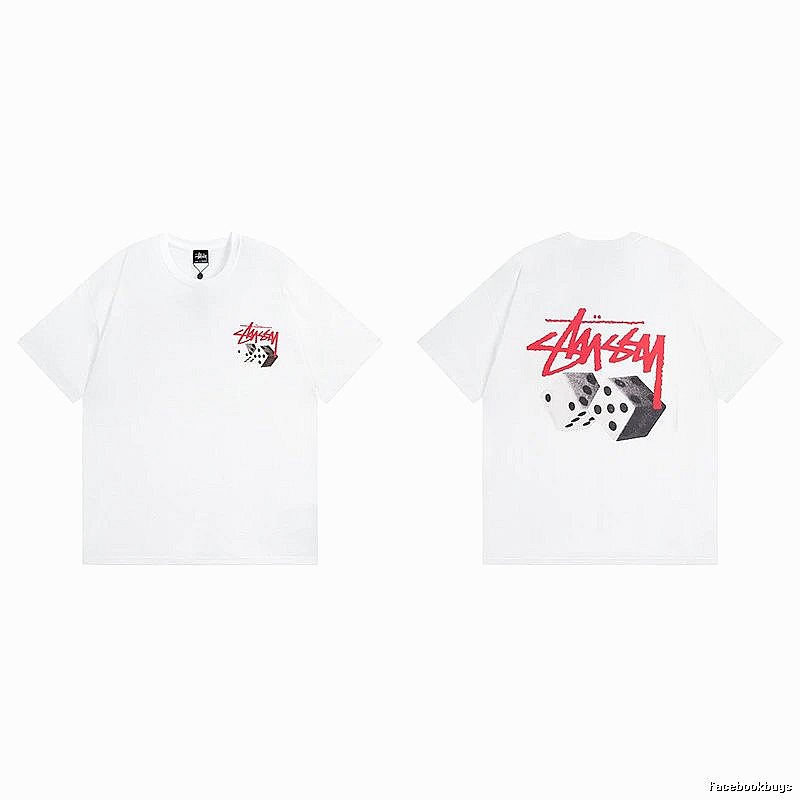 Stussy White Spider Graphic T-Shirt Fan Wear Logo