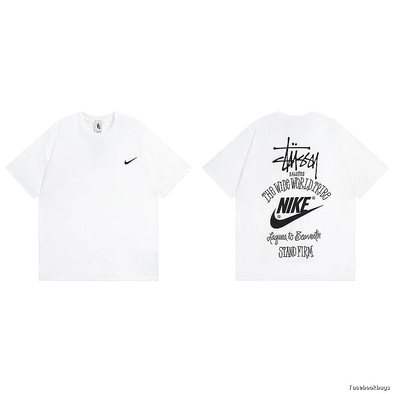 Stussy White Spider Graphic T-Shirt Poolside Style Logo