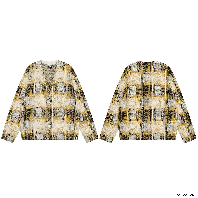 Stussy Yellow Swirl Graphic SweatShirt Warm Weather