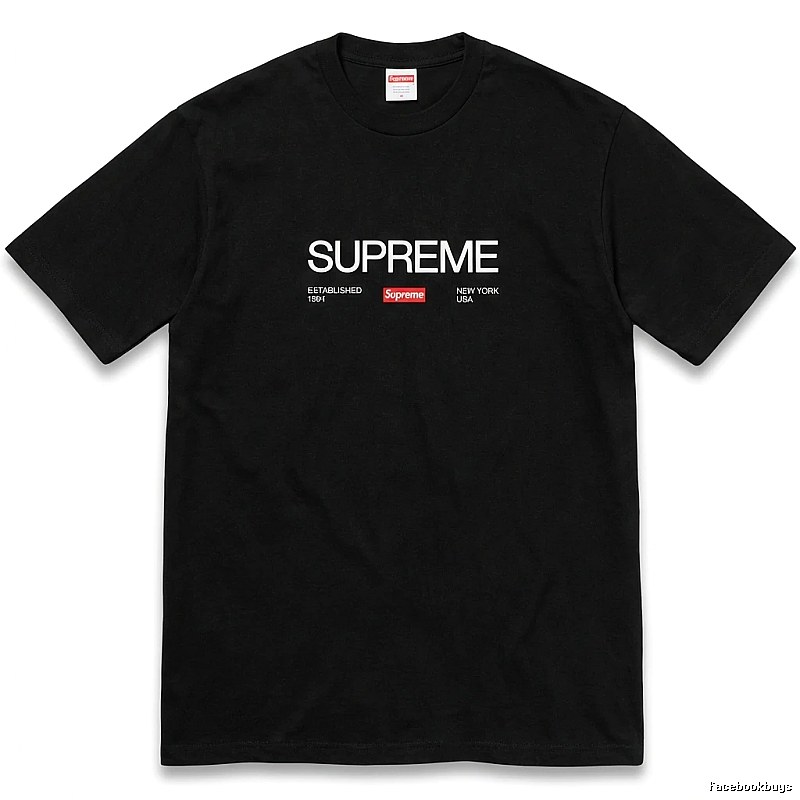 Supreme classic black T-shirt
