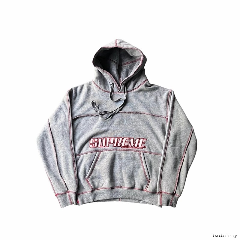 Supreme classic grey hoodie