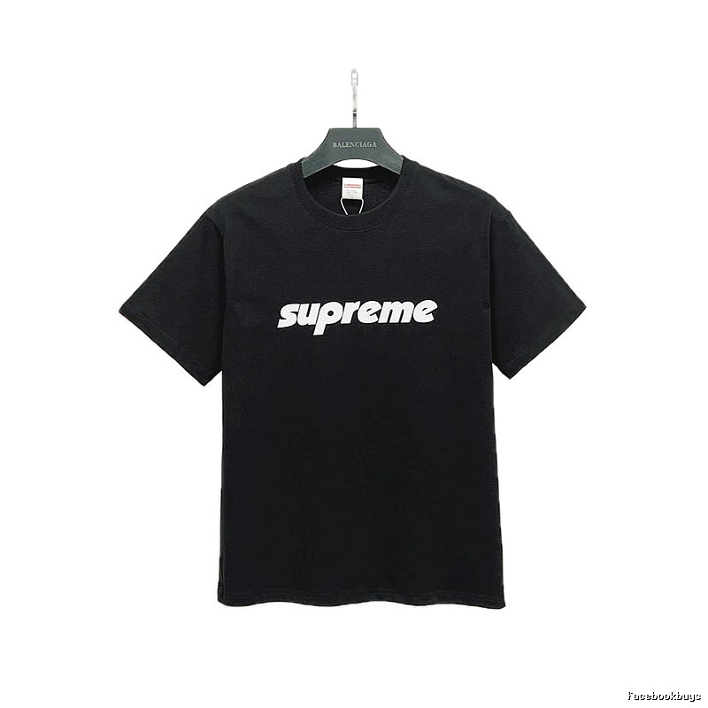 Supreme Classic Logo Street Style Black Short-sleeve T-shirt