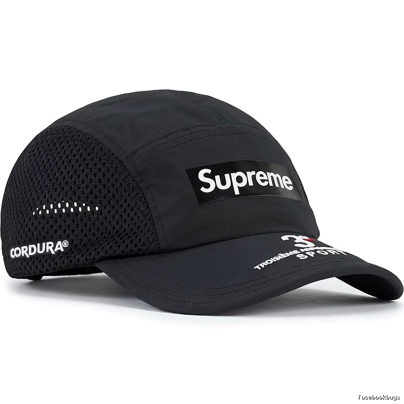 Supreme minimalist style black hat