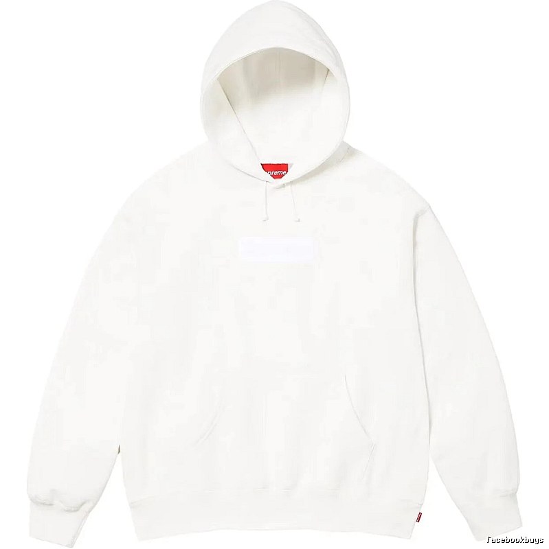 Supreme Monogram Logo hoodie Gray Red Oversized for Layered Styling