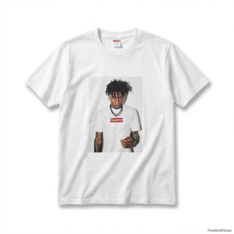 Supreme Portrait Print Style White T-shirt
