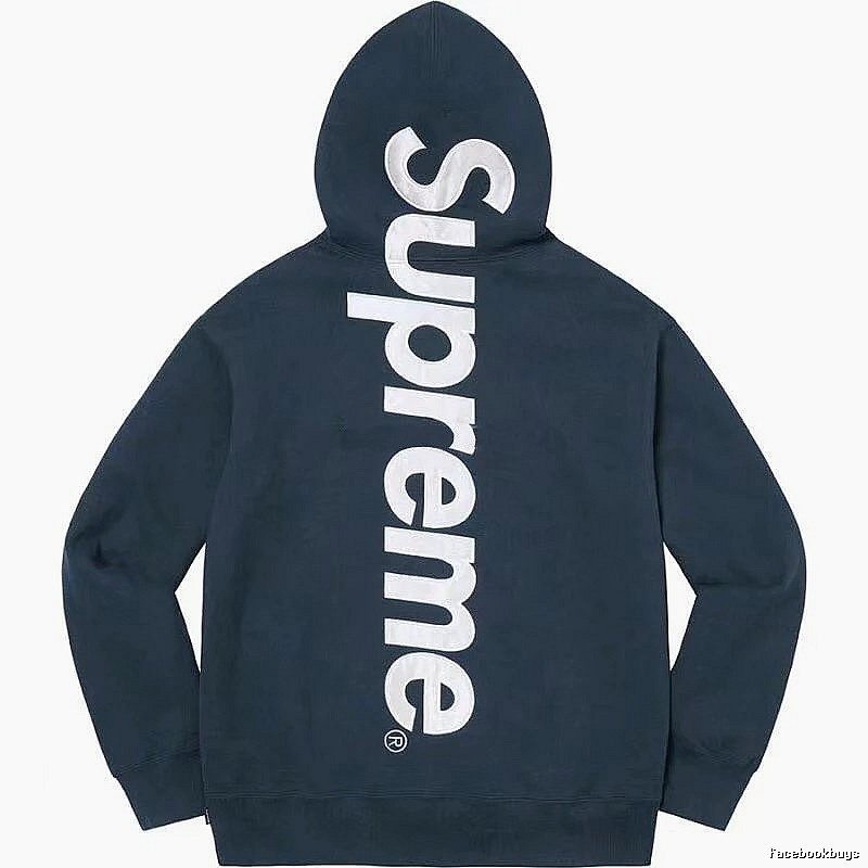 Supreme Premium Style Logo hoodie Gray Red Oversized for Resort Outfits