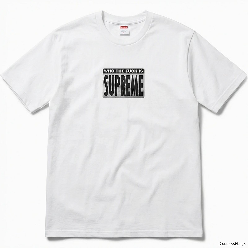 Supreme - printed trendy brand white T - shirt