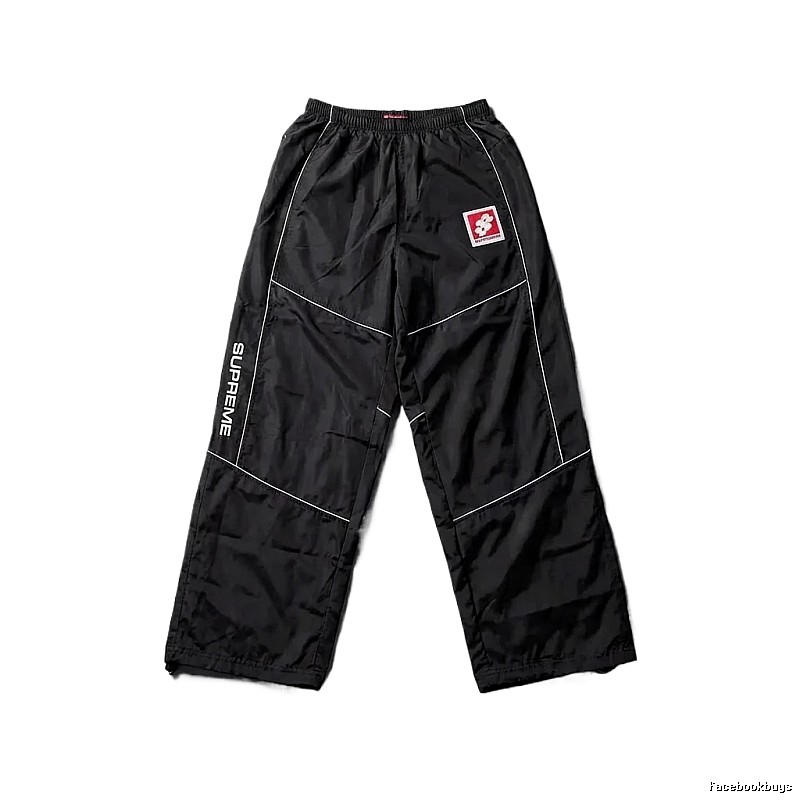 SUPREME sporty black long trousers