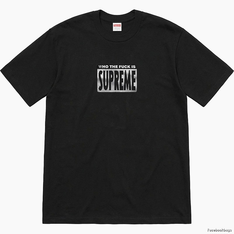 Supreme trendy and cool black short-sleeved shirt