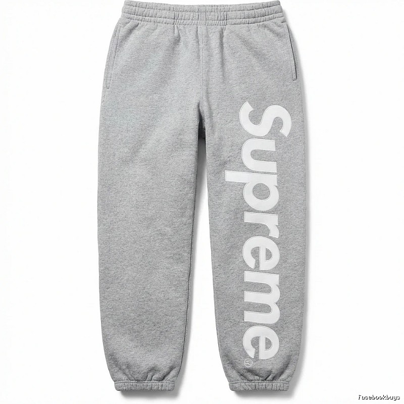 Supreme trendy brand grey sweatpants