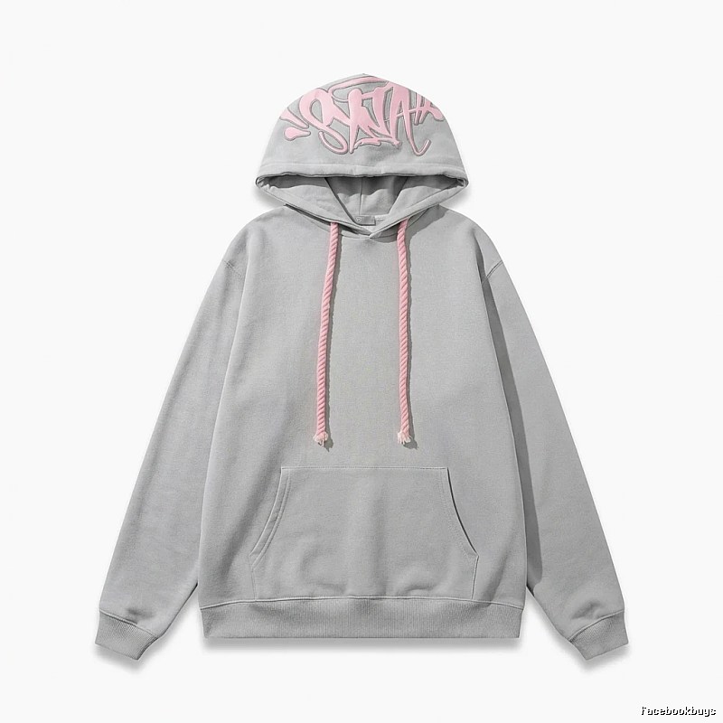 SynaWorld Graffiti Style Light Gray Hoodie