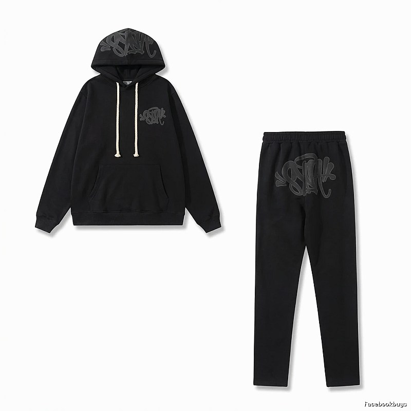 SynaWorld Graffiti Trendy Cool Style Black Suit