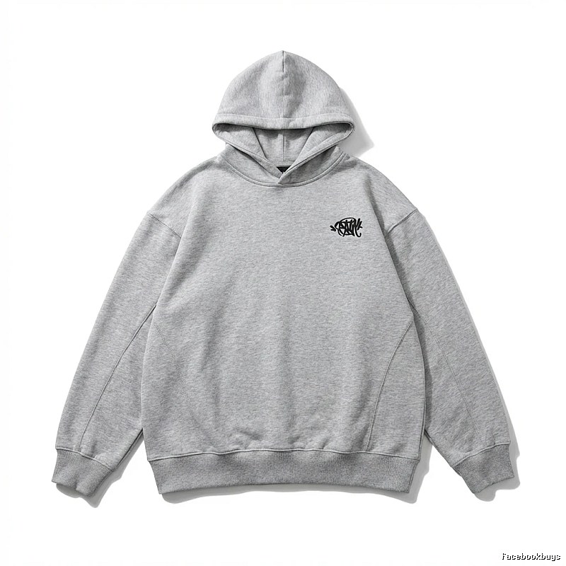 SynaWorld Simple Style Light Gray Hoodie