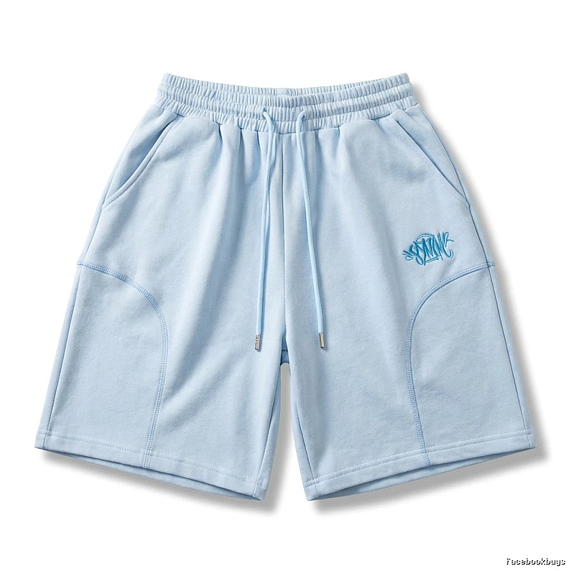 SynaWorld trendy brand light blue casual shorts