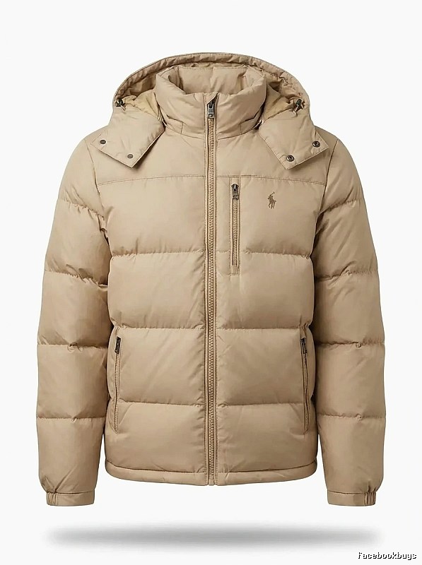 The classic khaki down jacket of Ralph Lauren.