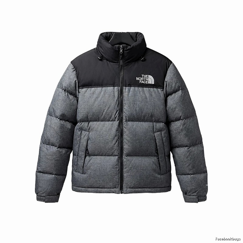 The North Face classic grey-black down jacket