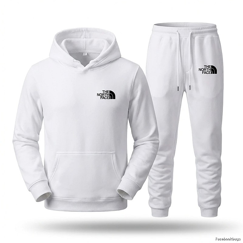 The North Face minimalist style white suit/set/outfit
