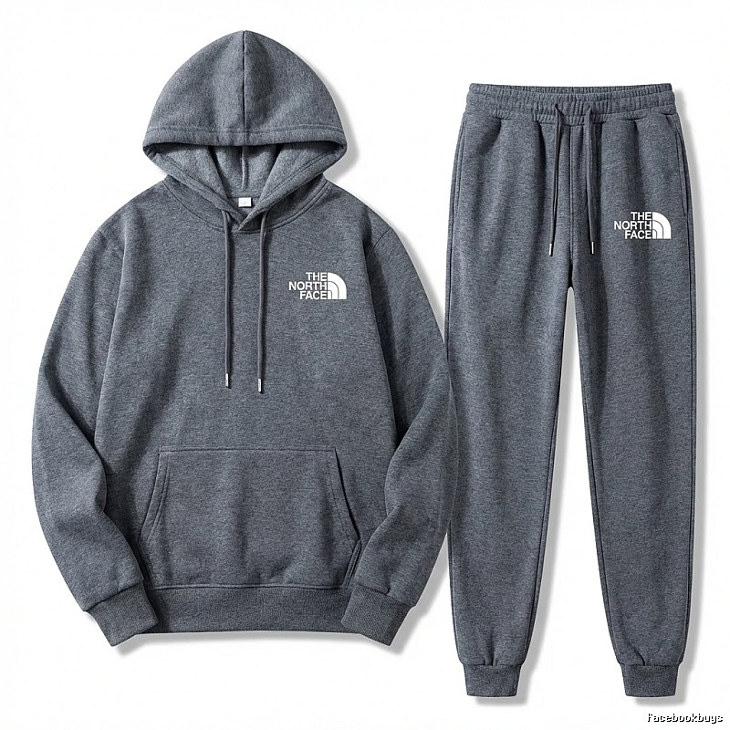 The North Face Simple Gray Sportswear Set