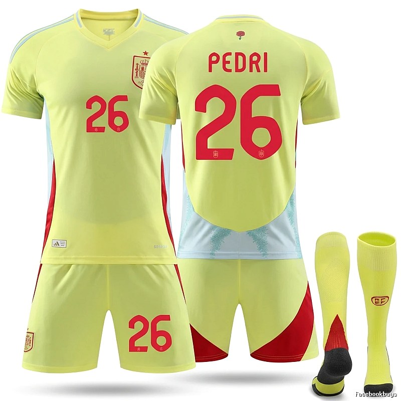 The yellow and red wind jersey series of Pedri in Spain.