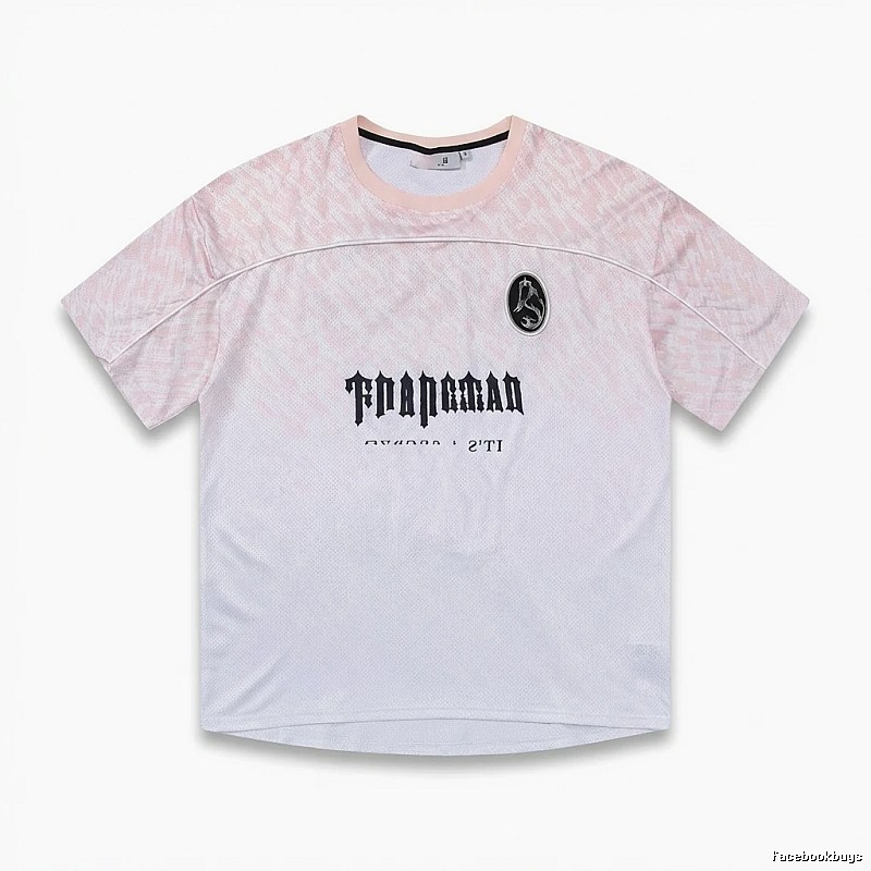 Trapstar Gradient Style Pink and White T-shirt