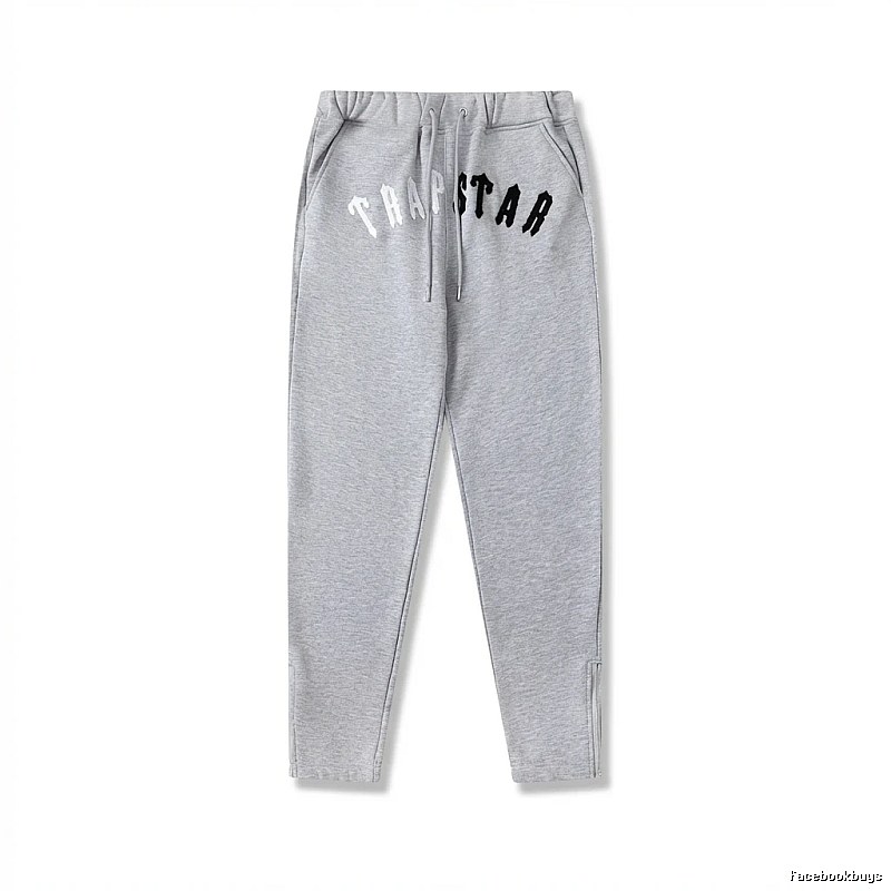 Trapstar Letter Trendy Brand Grey Sweatpants