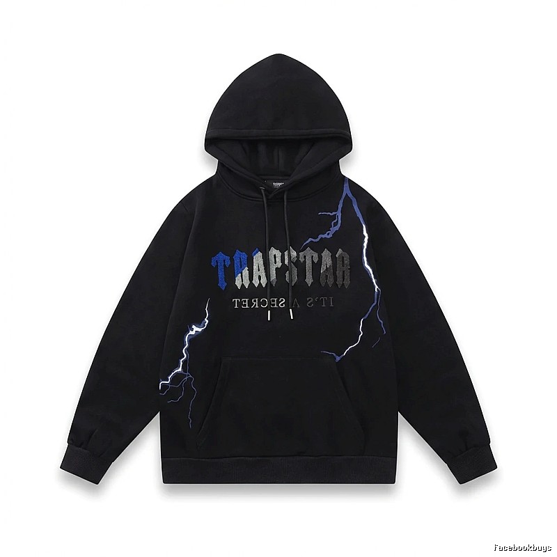 Trapstar Lightning Wind Black Hoodie