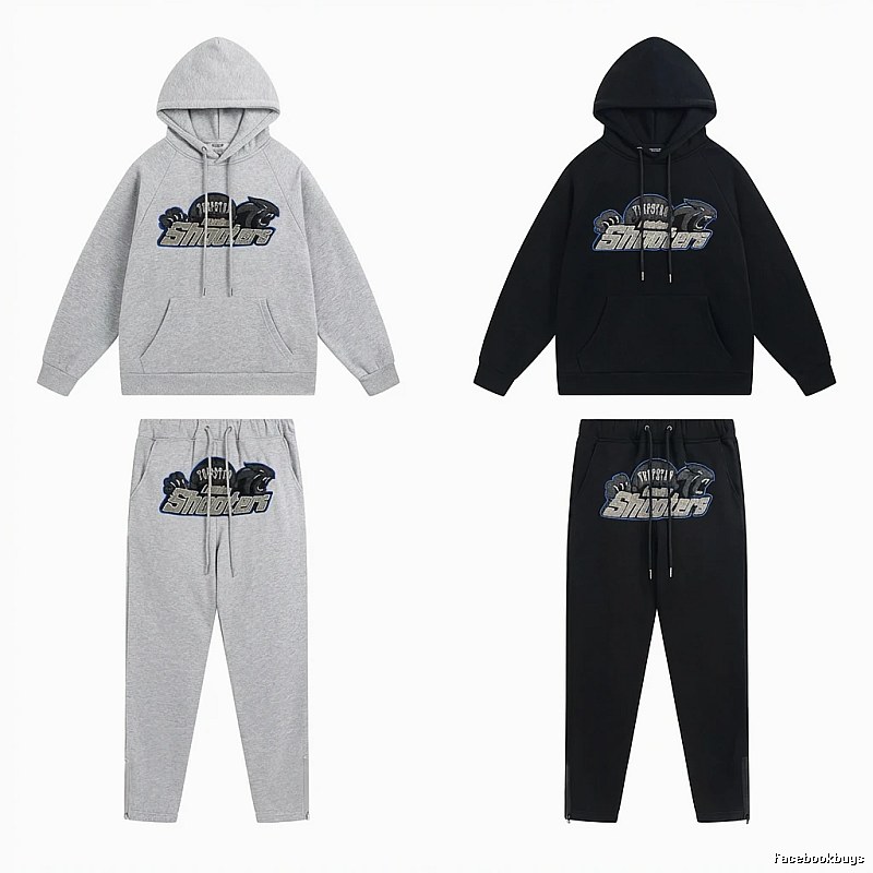 Trapstar Panther Series Casual Set (Grey/Black)