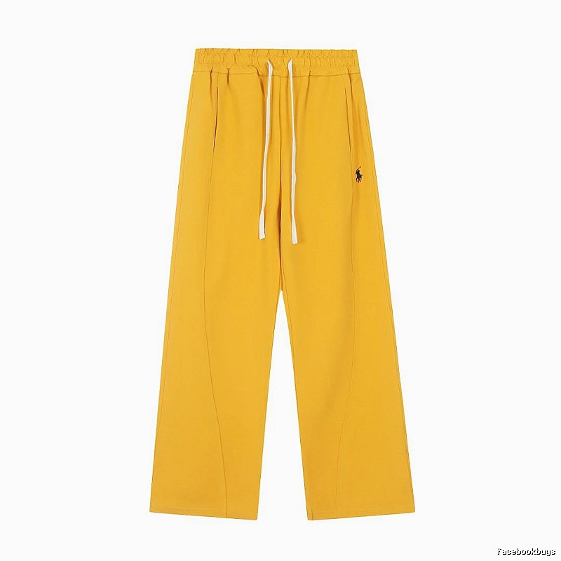 Travel Drawstring Straight Pants by RalphLauren - Mustard Yellow