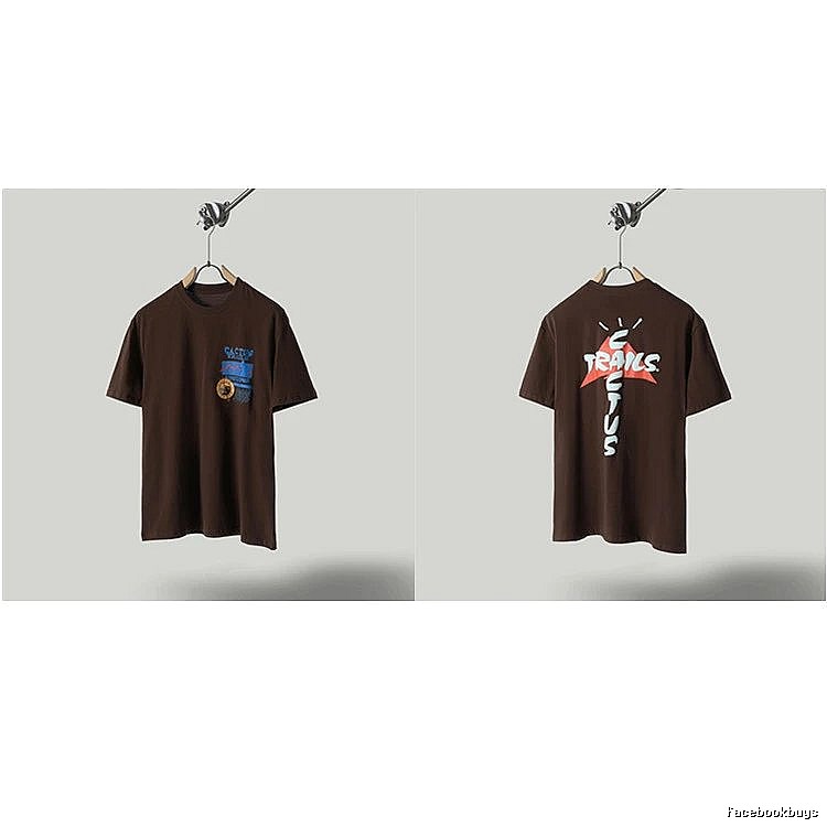Travis Scott Cactus Graffiti Brown T-Shirt