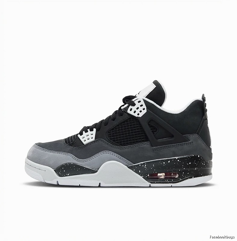 Trendy black and gray Jordan 4 shoes