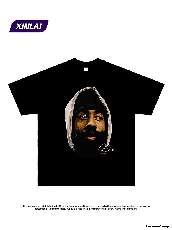 Tupac Patterned Portrait graphic T-shirt Black Tupac Collage with Signature Styling
