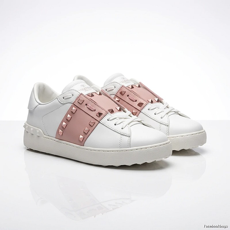Valentino Rivet Fashionable White Shoes