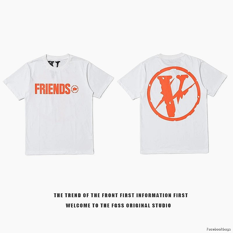 Vlone Patterned Logo T-shirt Black Purple Vlone with Polished Detail