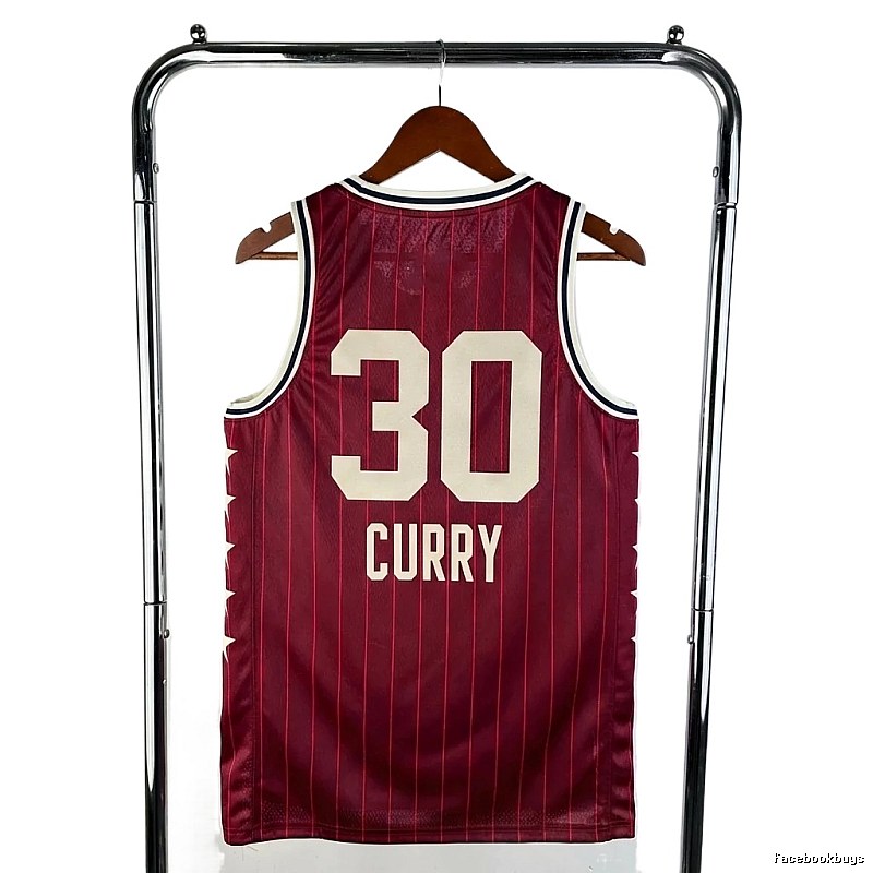 Warriors No. 30 retro-style jersey