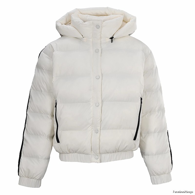 Weekend Cropped Puffer Jacket with high collar