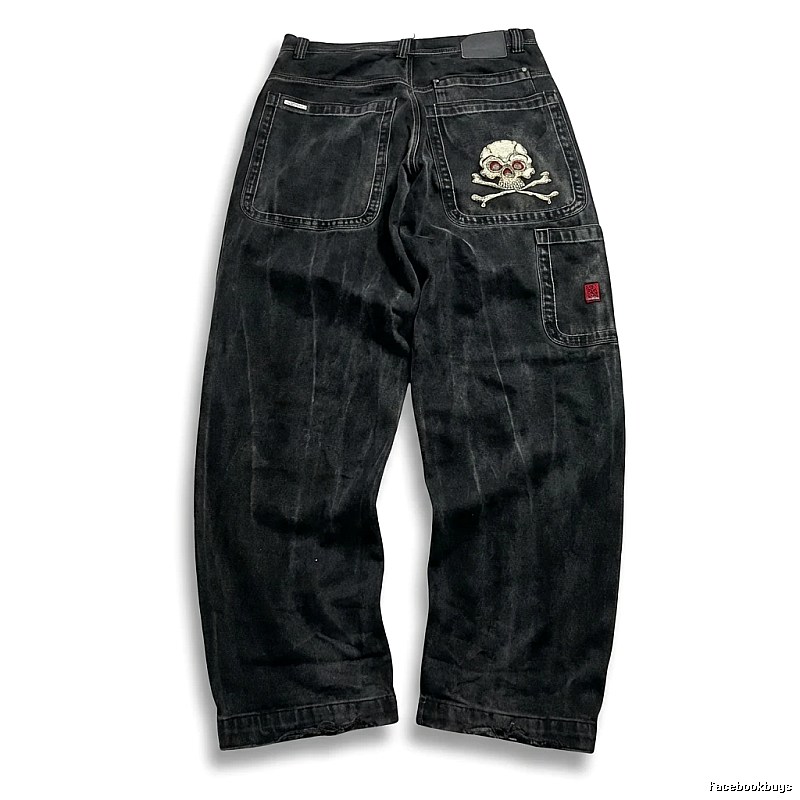 Y2K Dark Trendy Cool Denim Long Pants